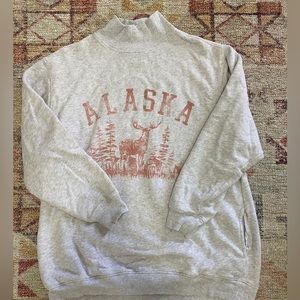 Oversized turtleneck sweater